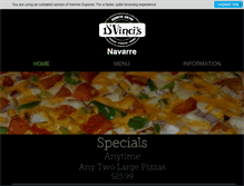 Tablet Screenshot of dvincisnavarre.com